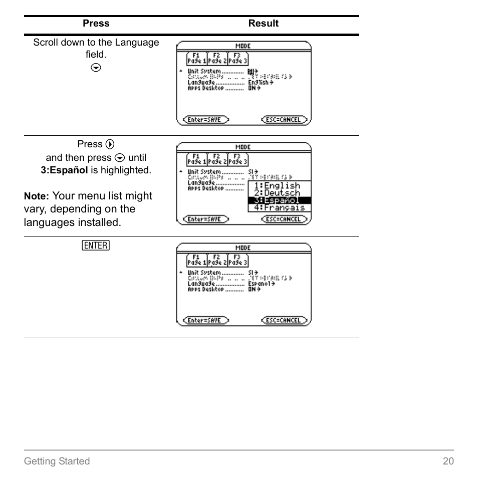 Texas Instruments TITANIUM TI-89 User Manual | Page 20 / 1008