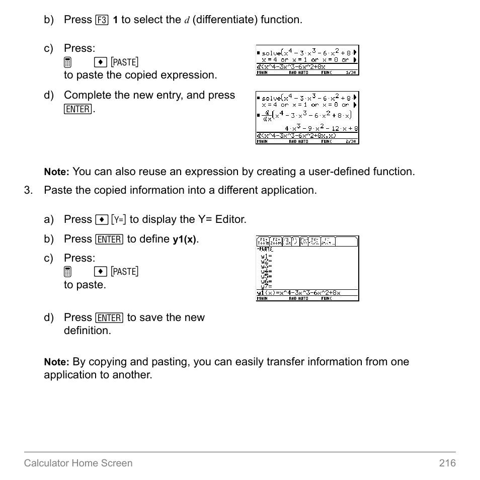 Texas Instruments TITANIUM TI-89 User Manual | Page 216 / 1008