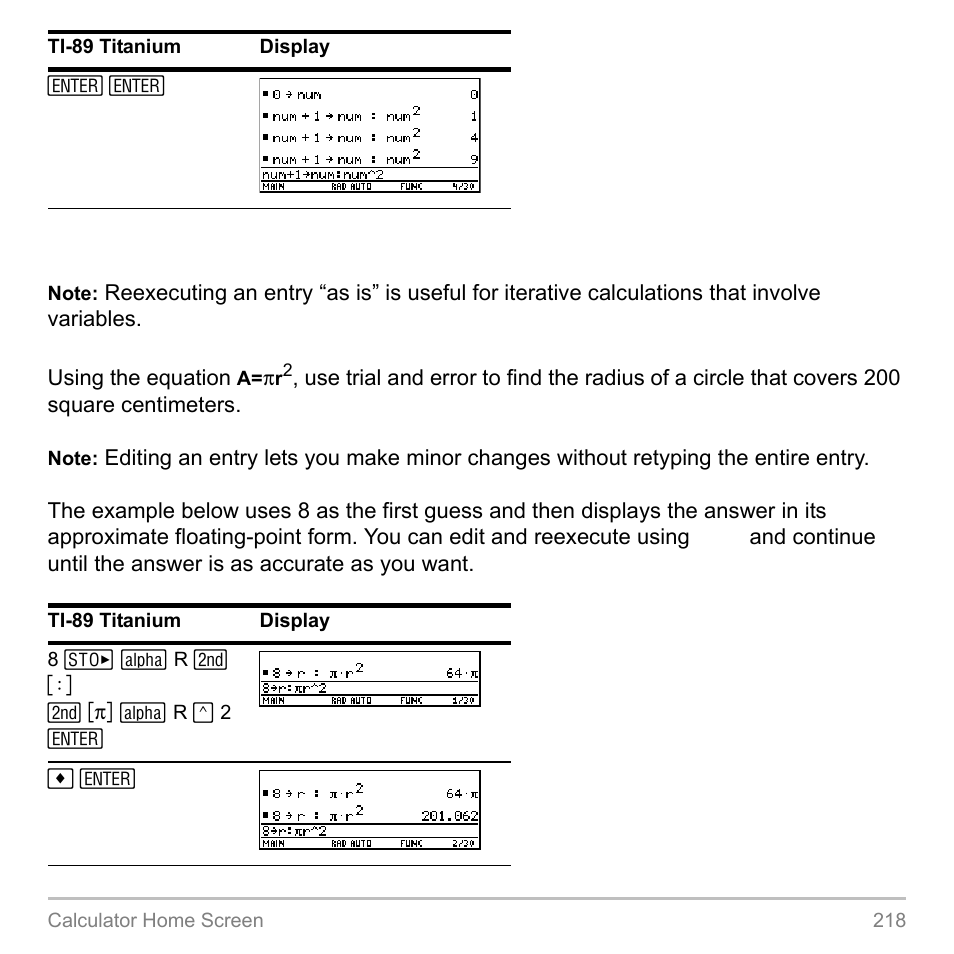 Texas Instruments TITANIUM TI-89 User Manual | Page 218 / 1008