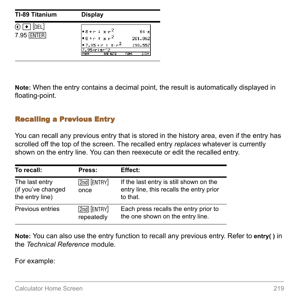 Texas Instruments TITANIUM TI-89 User Manual | Page 219 / 1008