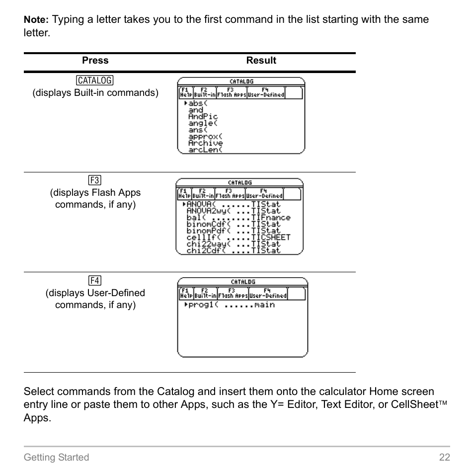 Texas Instruments TITANIUM TI-89 User Manual | Page 22 / 1008