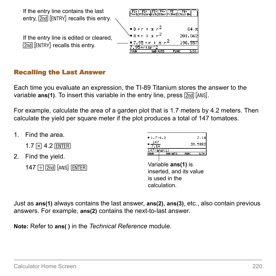 Texas Instruments TITANIUM TI-89 User Manual | Page 220 / 1008
