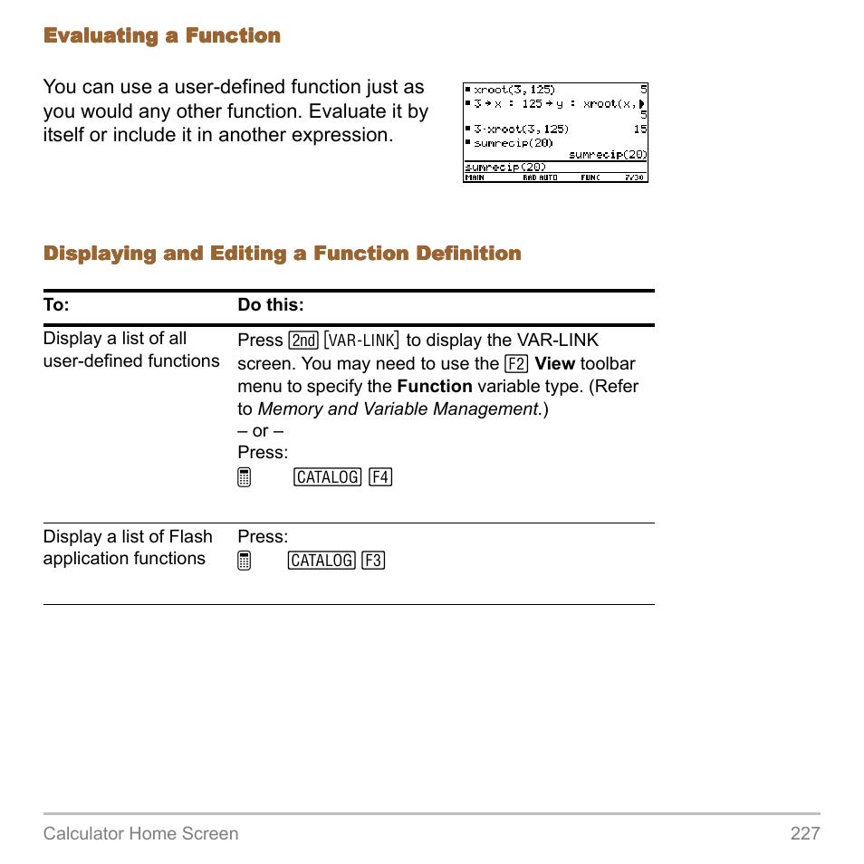 Texas Instruments TITANIUM TI-89 User Manual | Page 227 / 1008