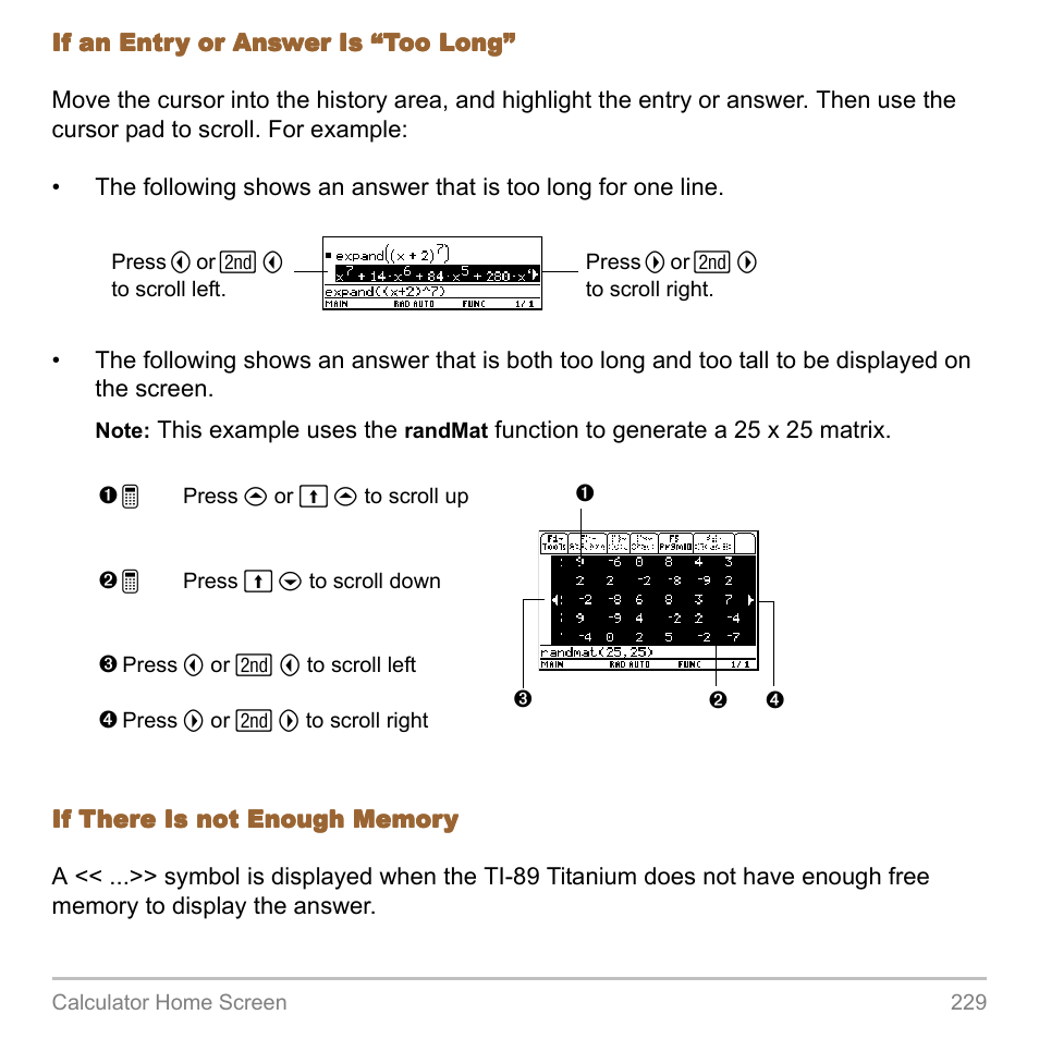 Texas Instruments TITANIUM TI-89 User Manual | Page 229 / 1008