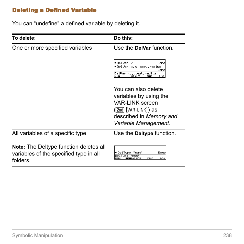 Texas Instruments TITANIUM TI-89 User Manual | Page 238 / 1008