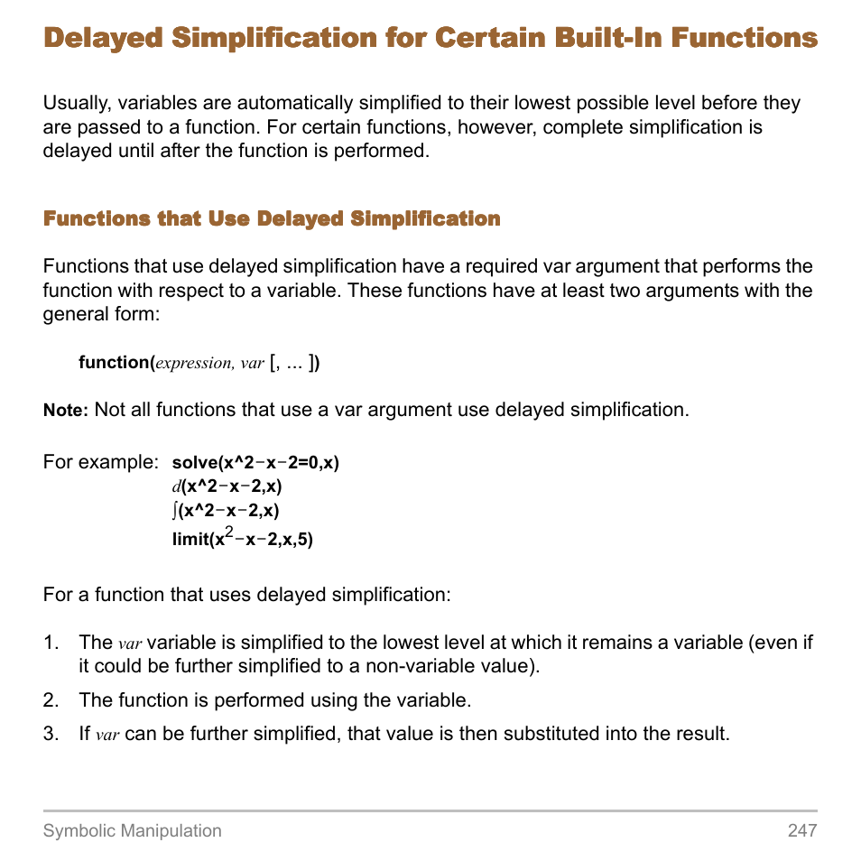 Texas Instruments TITANIUM TI-89 User Manual | Page 247 / 1008