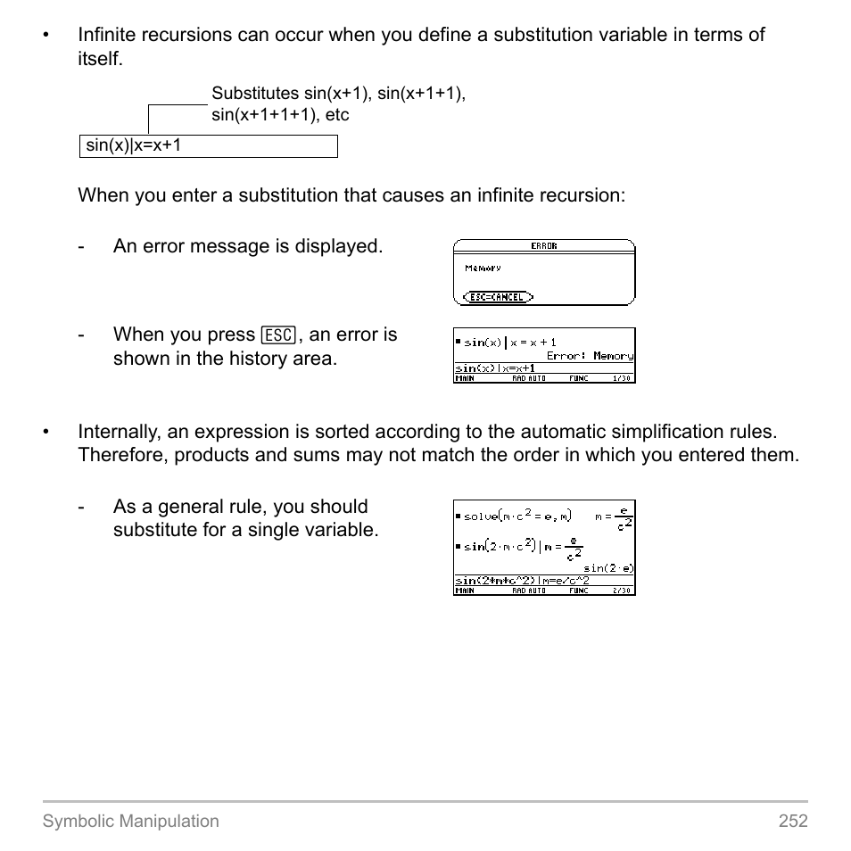 Texas Instruments TITANIUM TI-89 User Manual | Page 252 / 1008