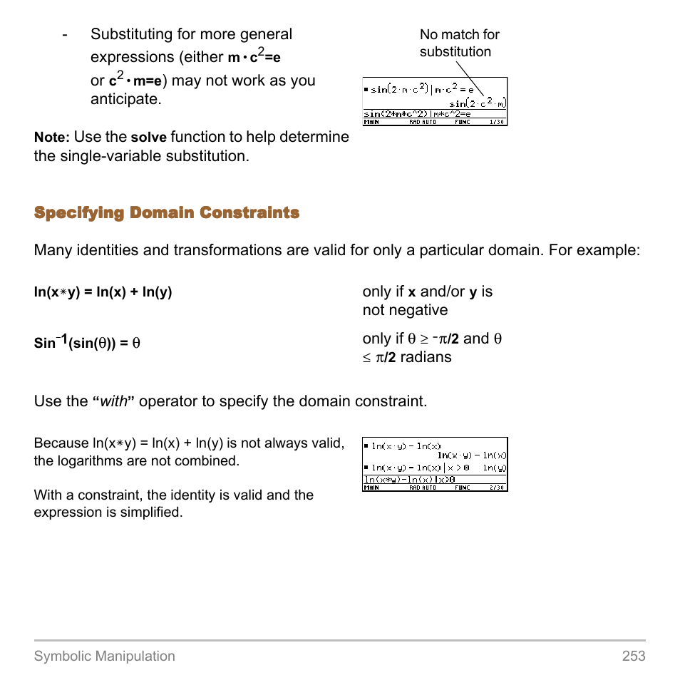 Texas Instruments TITANIUM TI-89 User Manual | Page 253 / 1008