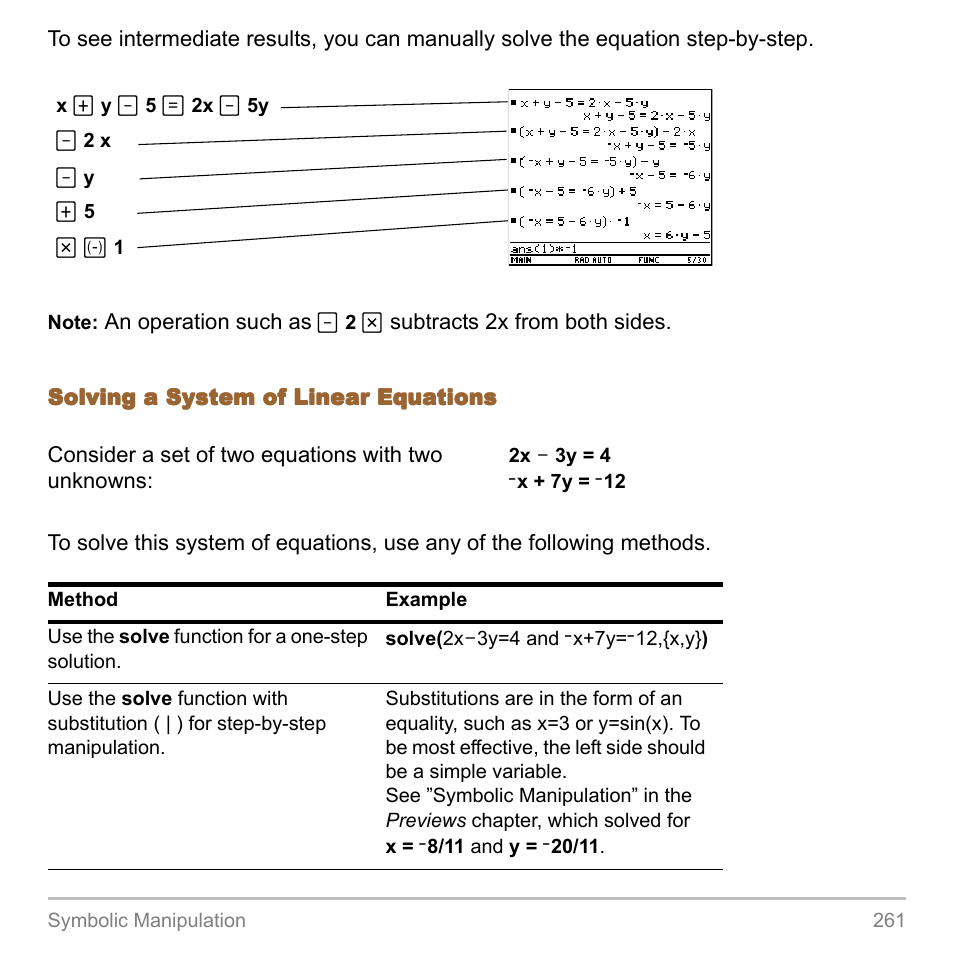 Texas Instruments TITANIUM TI-89 User Manual | Page 261 / 1008