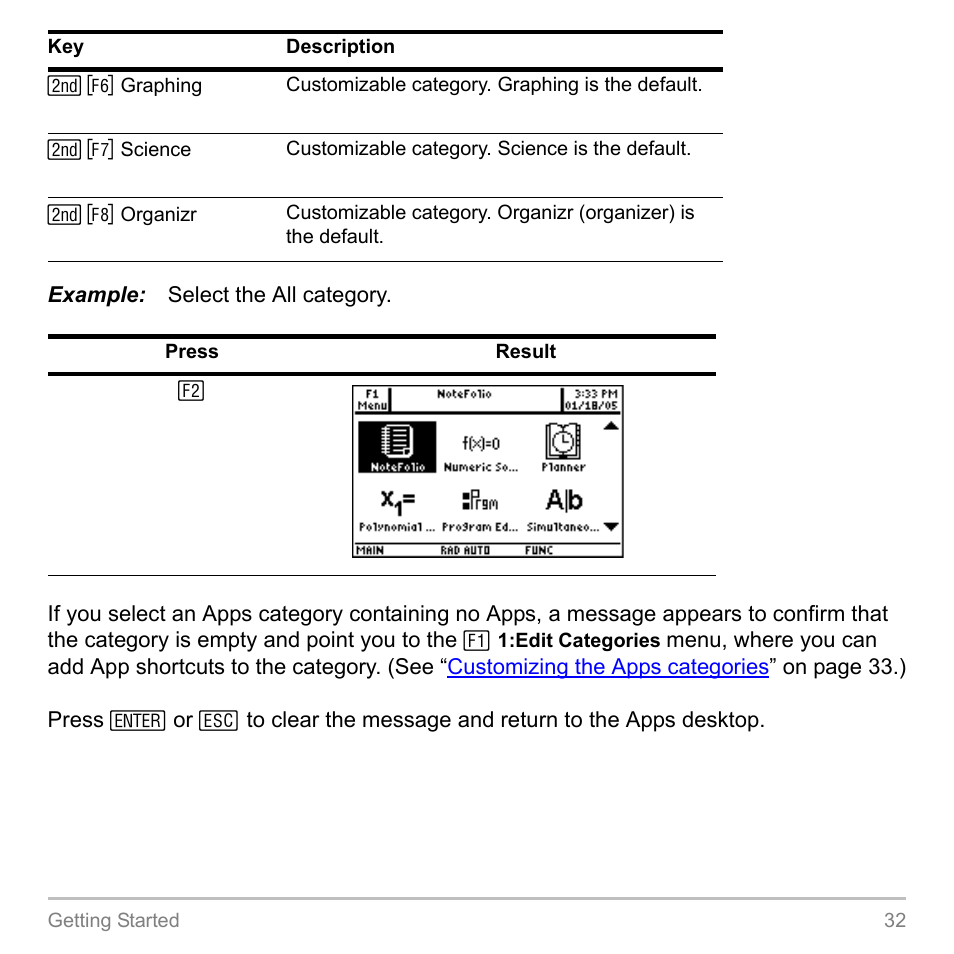Texas Instruments TITANIUM TI-89 User Manual | Page 32 / 1008