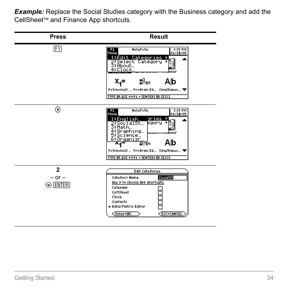 Texas Instruments TITANIUM TI-89 User Manual | Page 34 / 1008