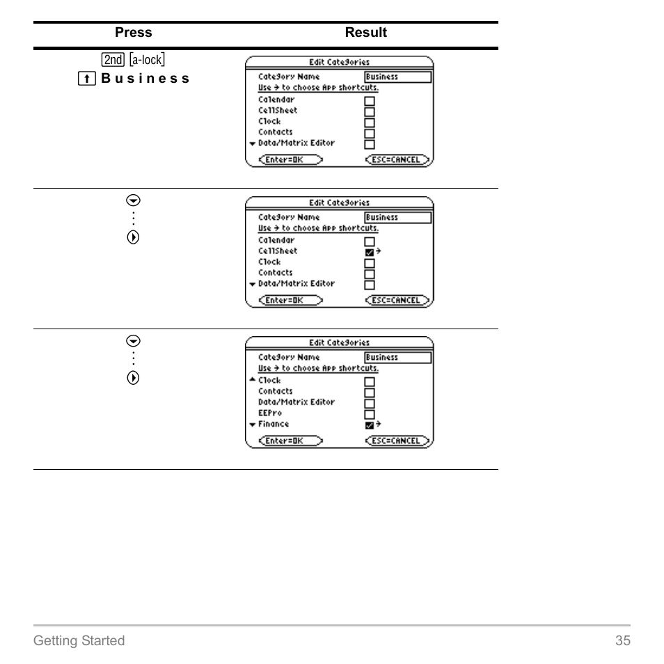 Texas Instruments TITANIUM TI-89 User Manual | Page 35 / 1008