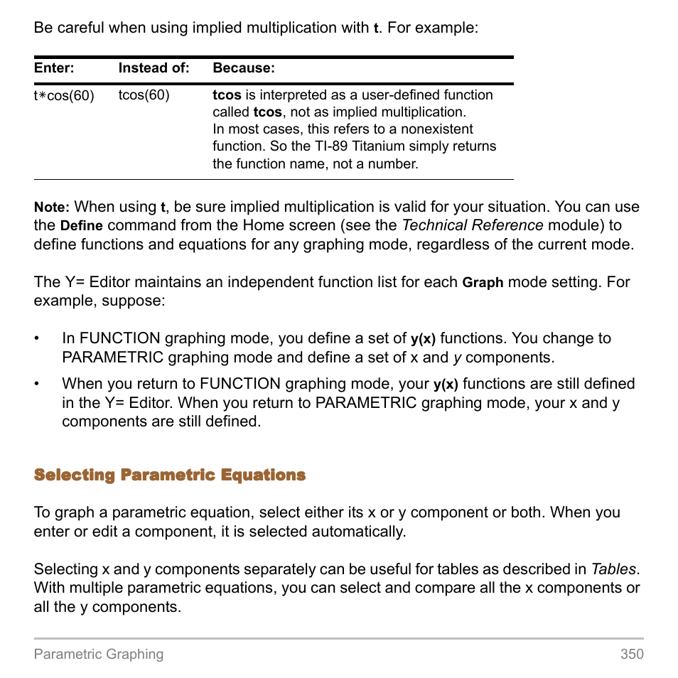 Texas Instruments TITANIUM TI-89 User Manual | Page 350 / 1008