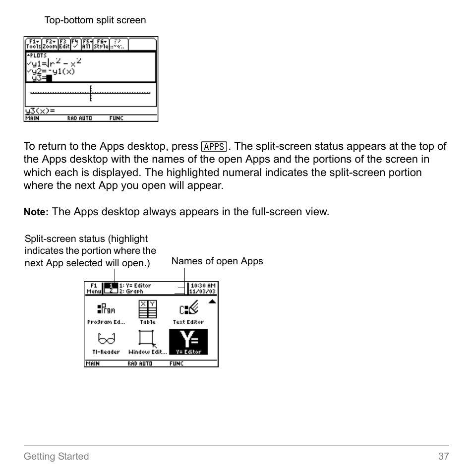 Texas Instruments TITANIUM TI-89 User Manual | Page 37 / 1008