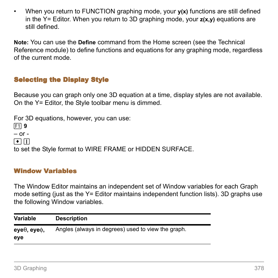 Texas Instruments TITANIUM TI-89 User Manual | Page 378 / 1008