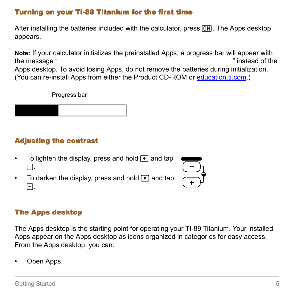Texas Instruments TITANIUM TI-89 User Manual | Page 5 / 1008