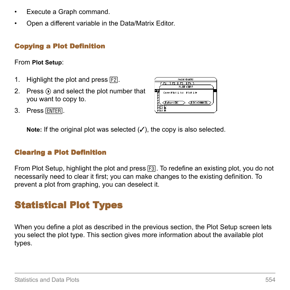 Statistical plot types | Texas Instruments TITANIUM TI-89 User Manual | Page 554 / 1008