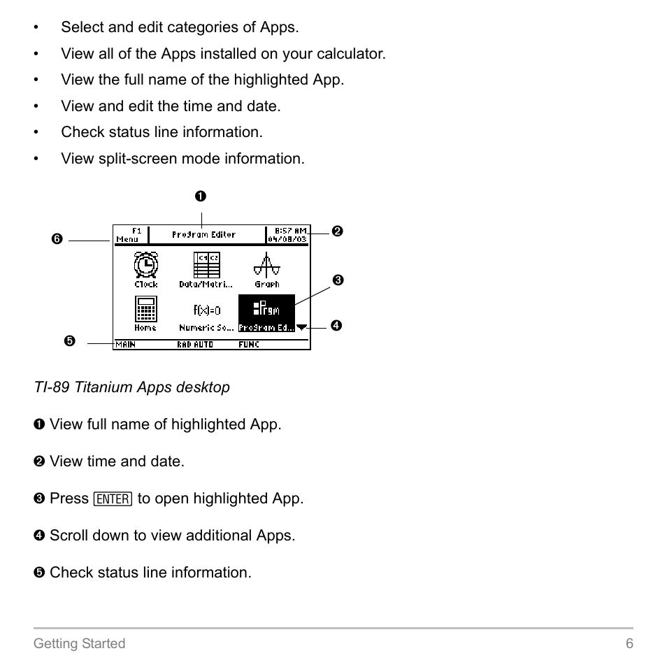Texas Instruments TITANIUM TI-89 User Manual | Page 6 / 1008