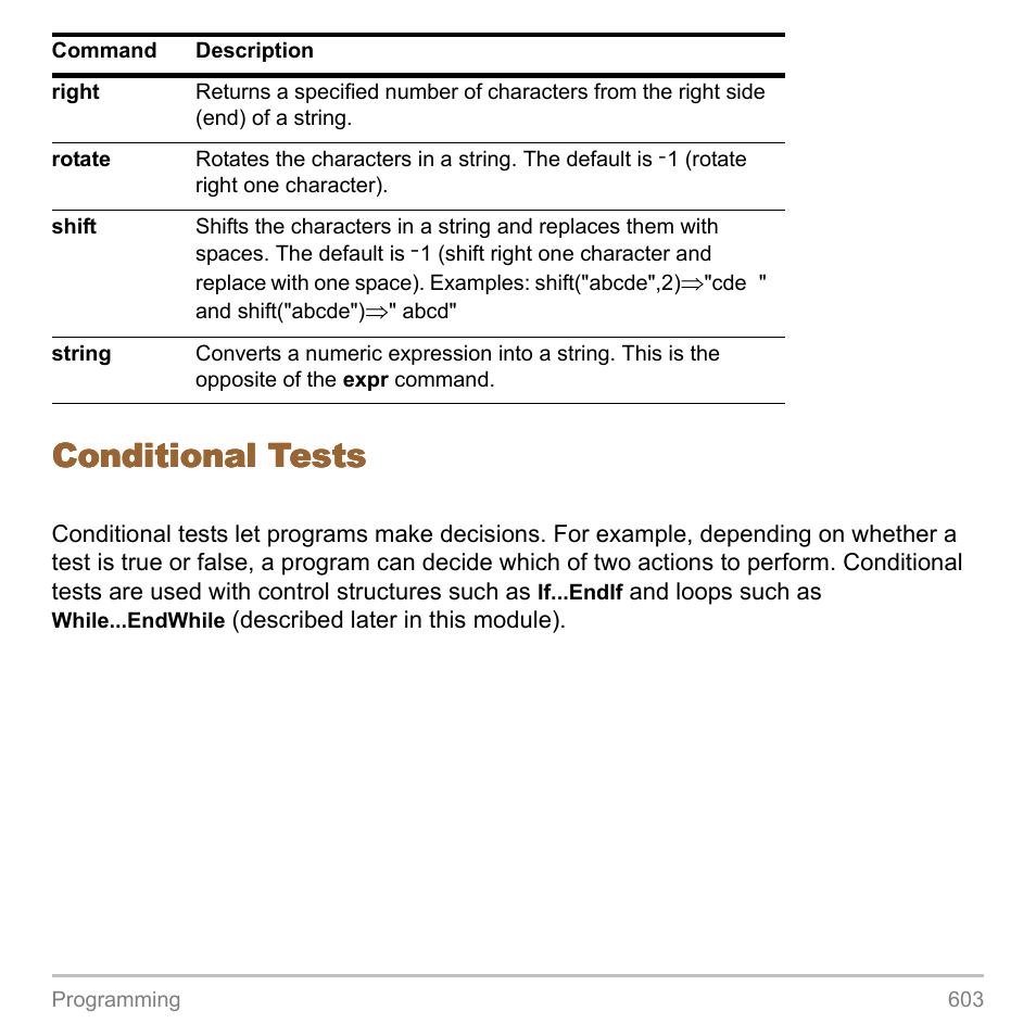 Conditional tests | Texas Instruments TITANIUM TI-89 User Manual | Page 603 / 1008