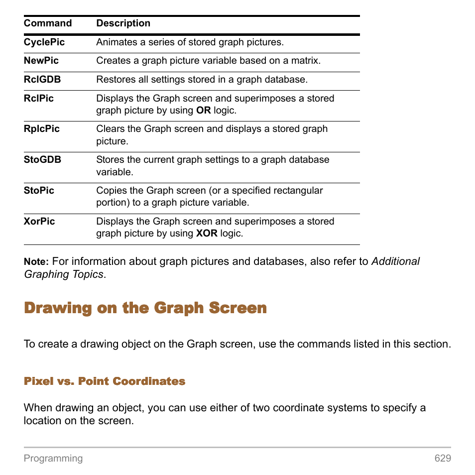Drawing on the graph screen | Texas Instruments TITANIUM TI-89 User Manual | Page 629 / 1008