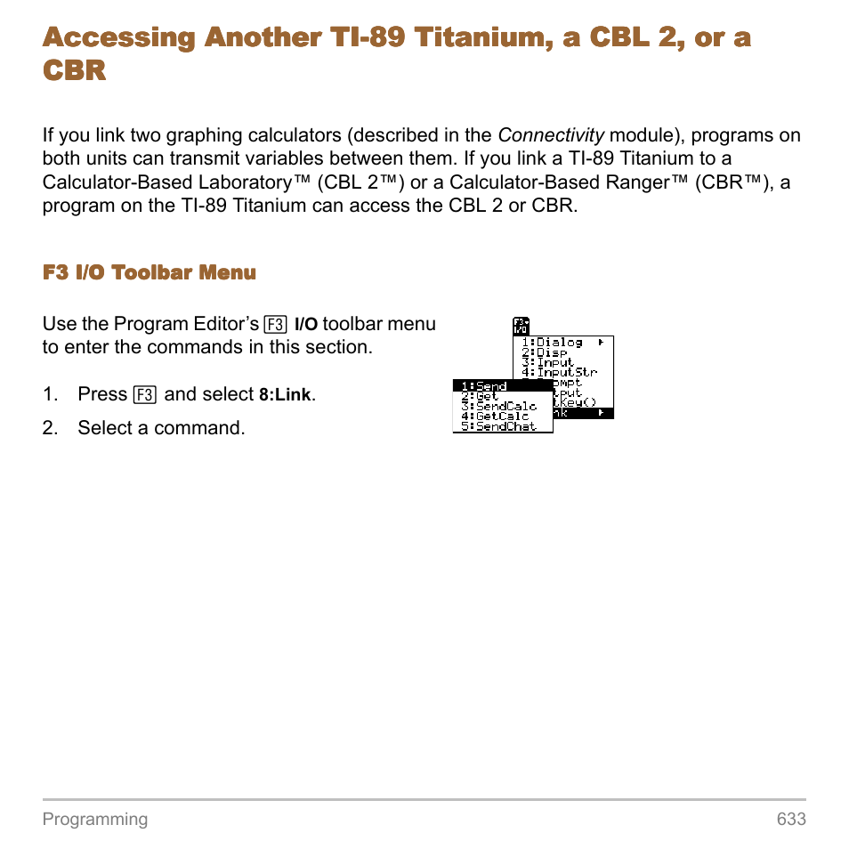 Accessing another | Texas Instruments TITANIUM TI-89 User Manual | Page 633 / 1008