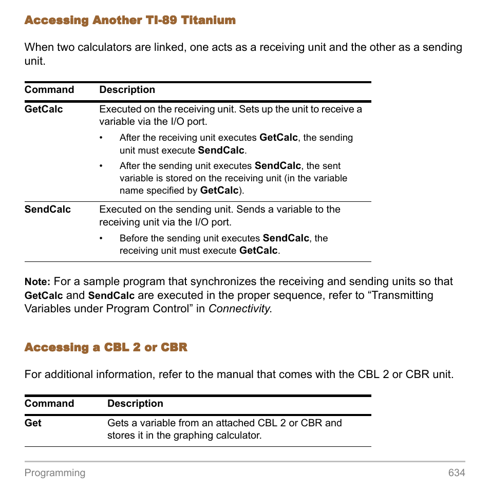 Texas Instruments TITANIUM TI-89 User Manual | Page 634 / 1008