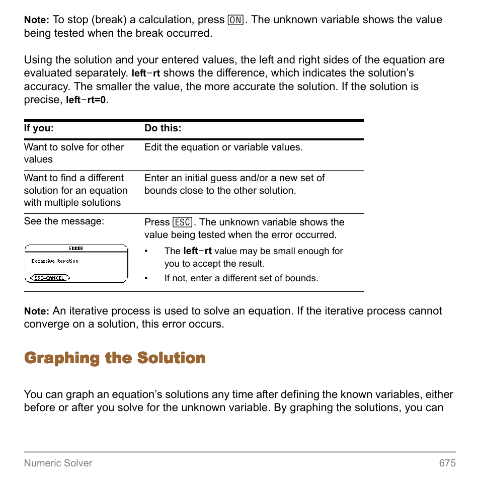 Graphing the solution | Texas Instruments TITANIUM TI-89 User Manual | Page 675 / 1008