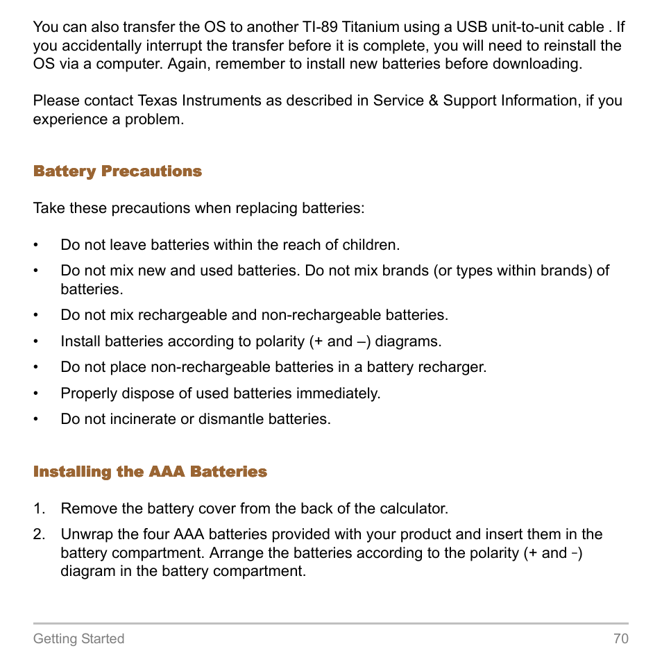 Texas Instruments TITANIUM TI-89 User Manual | Page 70 / 1008