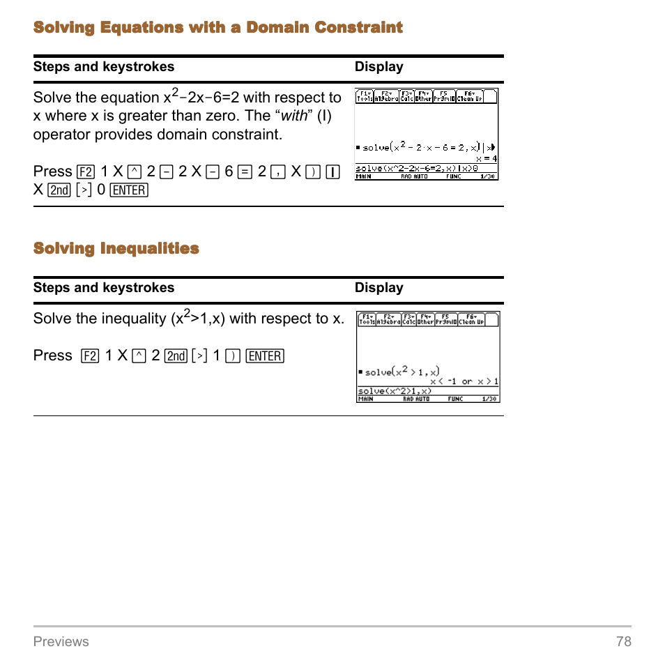 Texas Instruments TITANIUM TI-89 User Manual | Page 78 / 1008