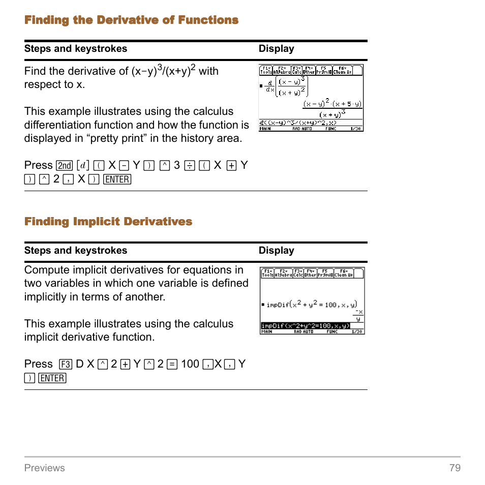 Texas Instruments TITANIUM TI-89 User Manual | Page 79 / 1008