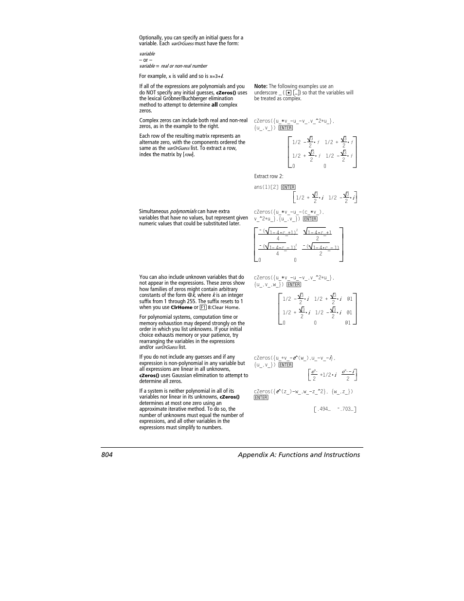 Texas Instruments TITANIUM TI-89 User Manual | Page 804 / 1008