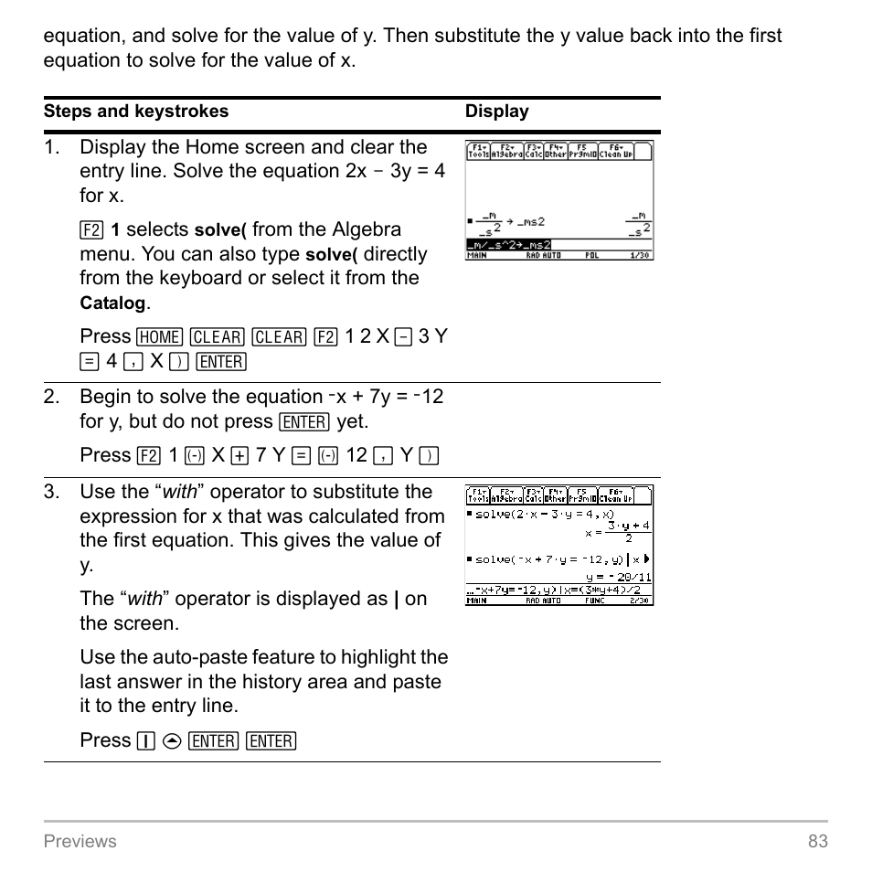 Texas Instruments TITANIUM TI-89 User Manual | Page 83 / 1008