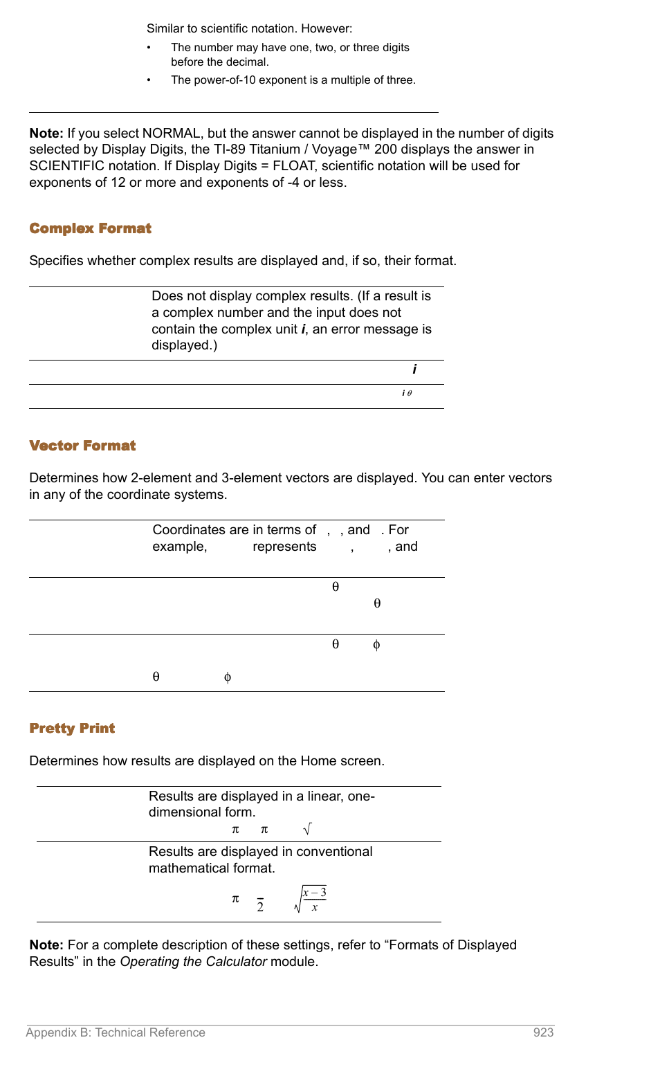 Texas Instruments TITANIUM TI-89 User Manual | Page 922 / 1008