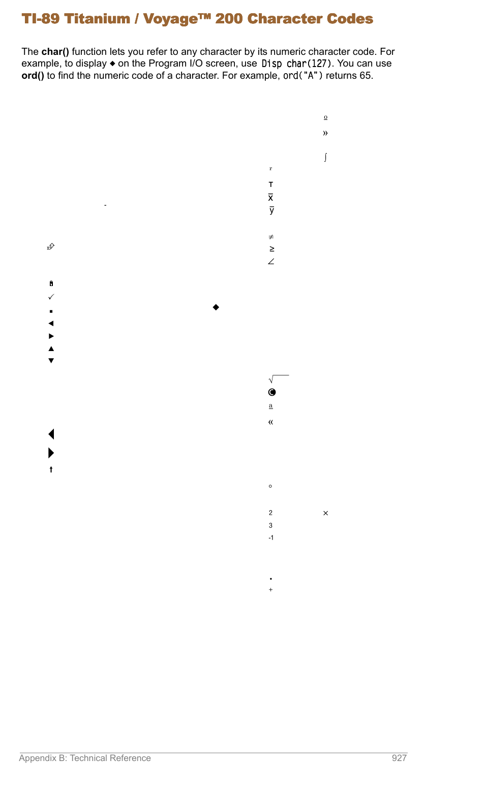 Texas Instruments TITANIUM TI-89 User Manual | Page 926 / 1008