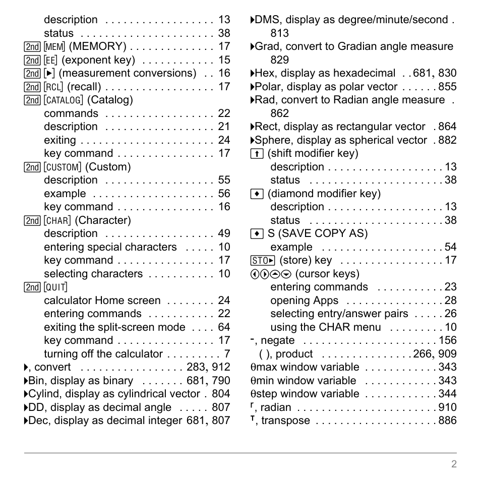 Texas Instruments TITANIUM TI-89 User Manual | Page 972 / 1008