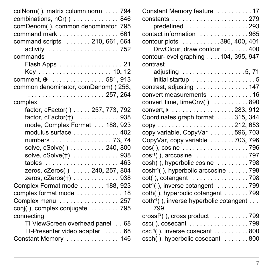Texas Instruments TITANIUM TI-89 User Manual | Page 977 / 1008