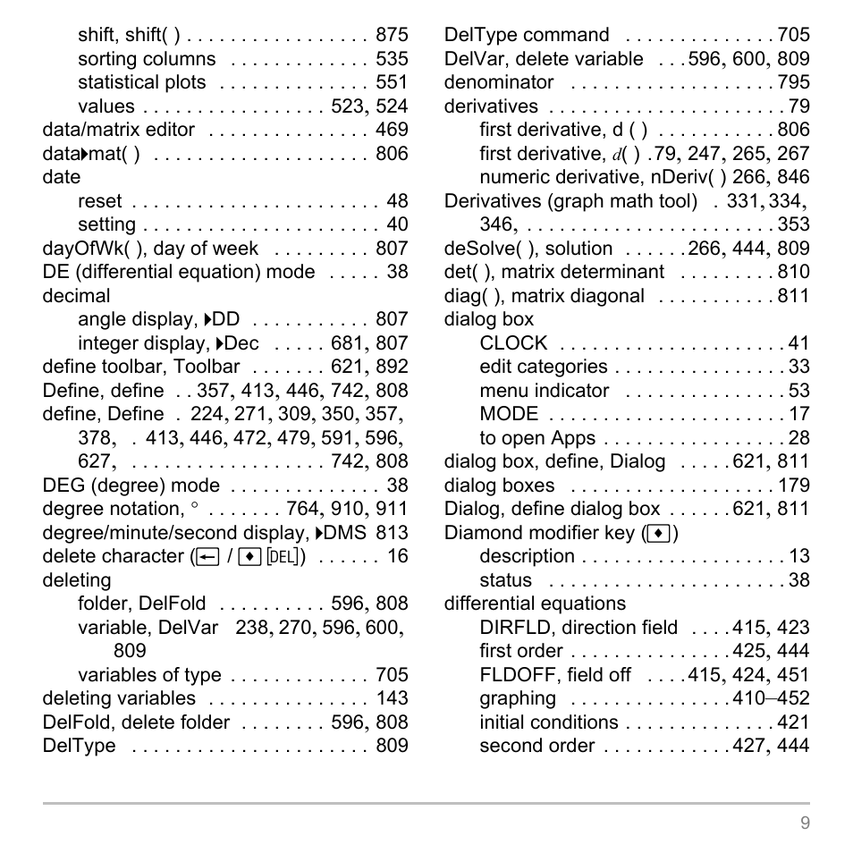 Texas Instruments TITANIUM TI-89 User Manual | Page 979 / 1008