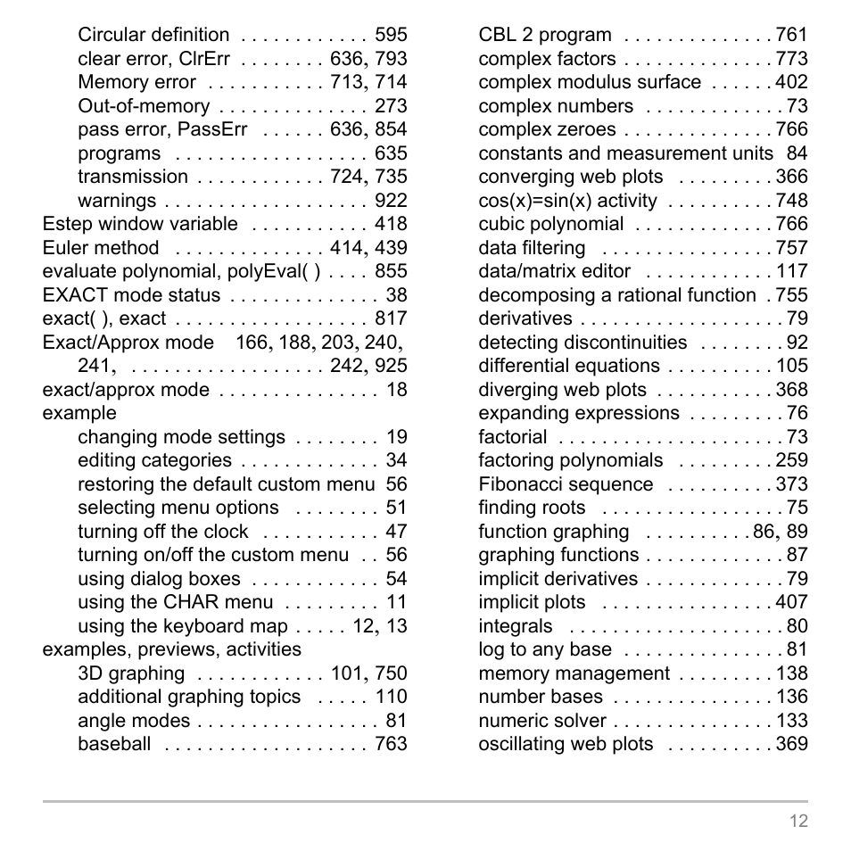Texas Instruments TITANIUM TI-89 User Manual | Page 982 / 1008