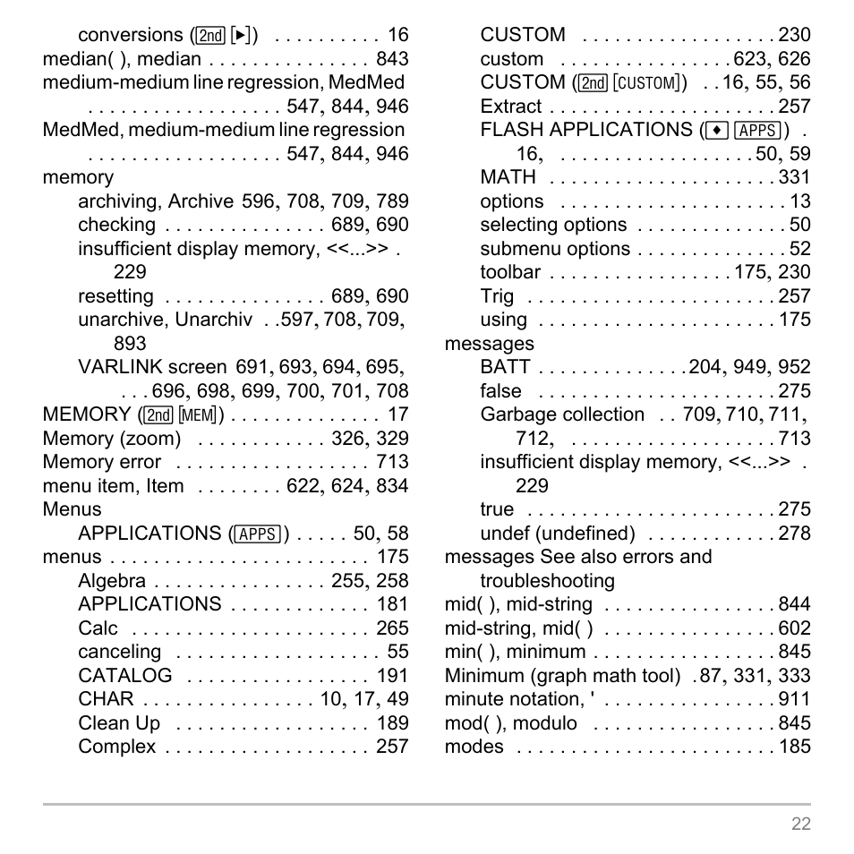 Texas Instruments TITANIUM TI-89 User Manual | Page 992 / 1008