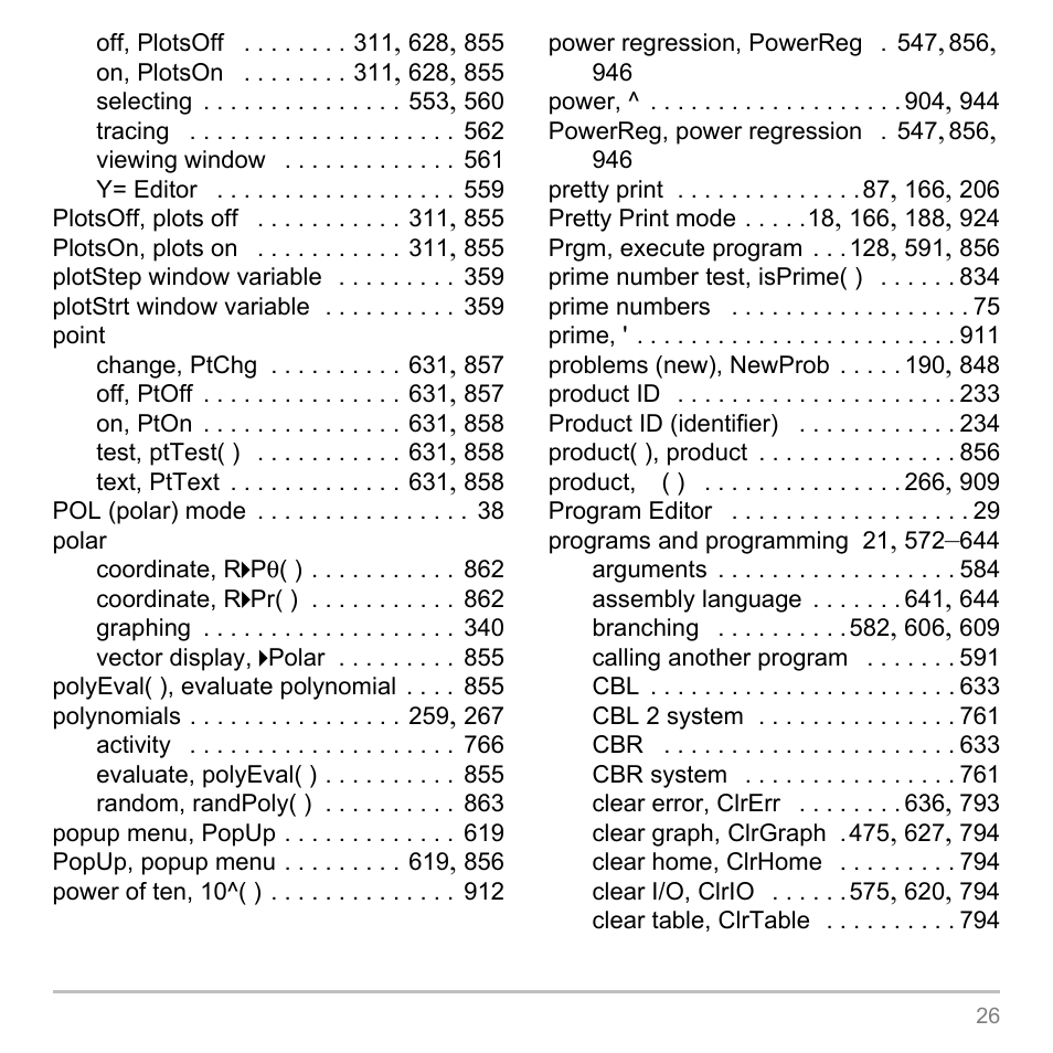 Texas Instruments TITANIUM TI-89 User Manual | Page 996 / 1008