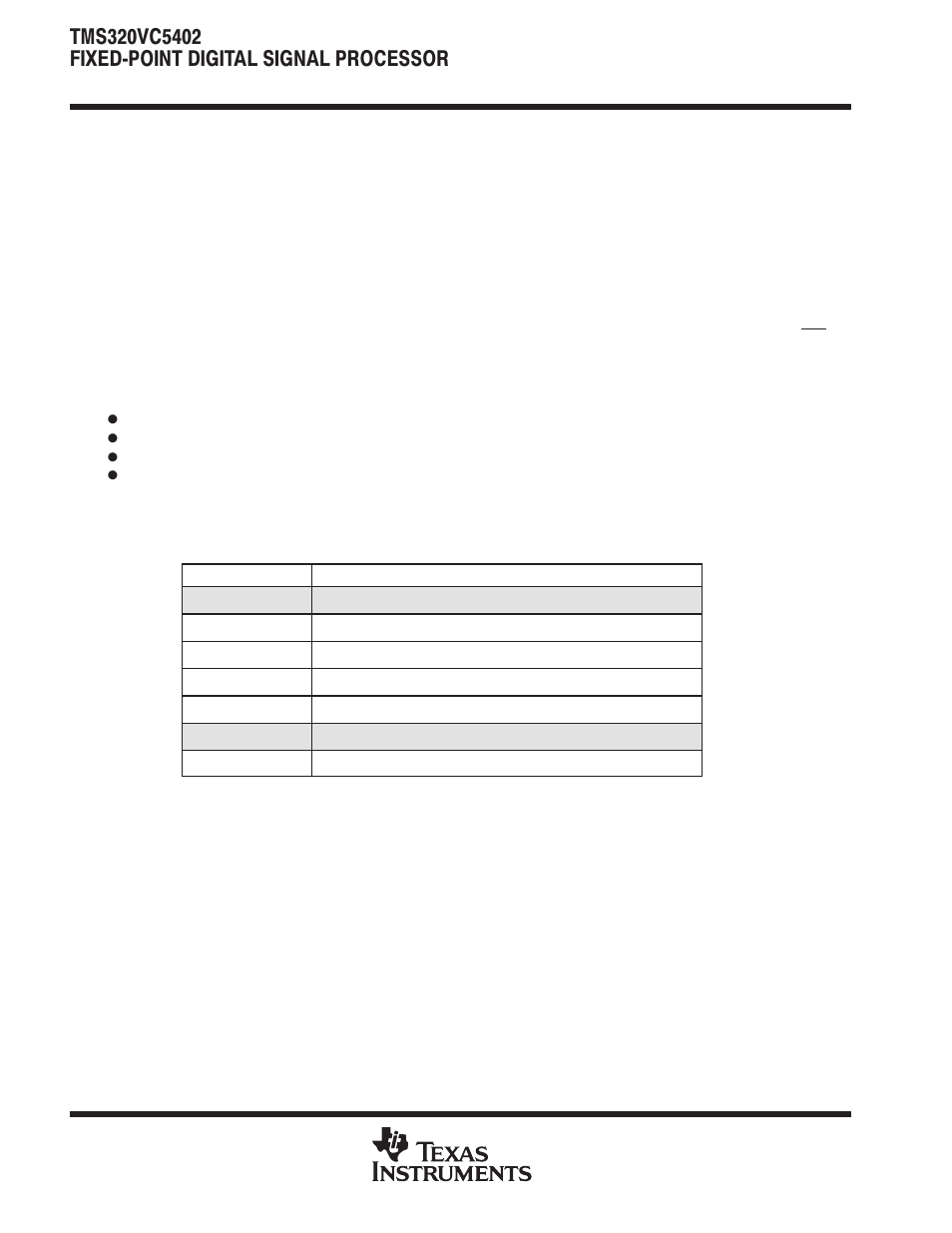 Texas Instruments TMS320VC5402 User Manual | Page 12 / 69