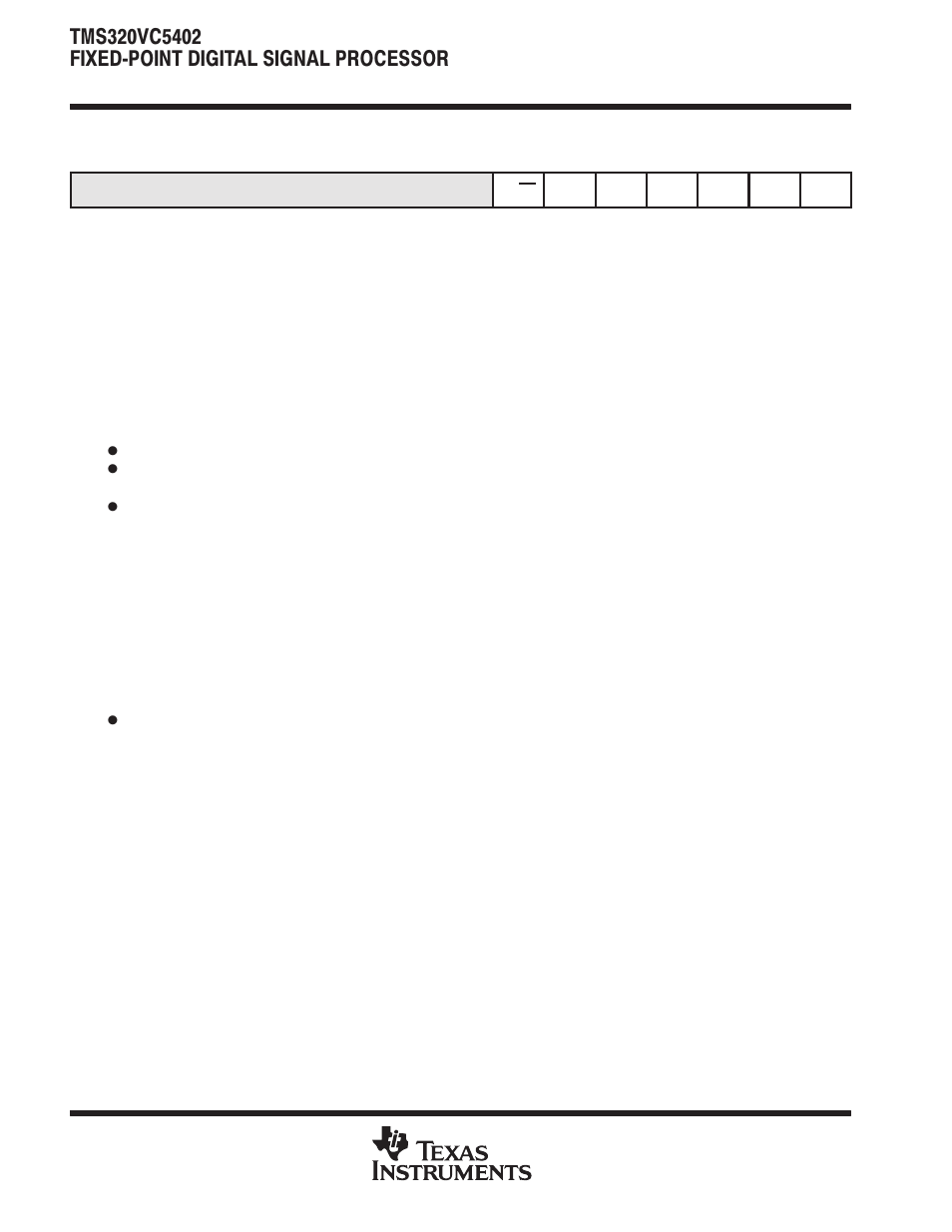 Texas Instruments TMS320VC5402 User Manual | Page 14 / 69