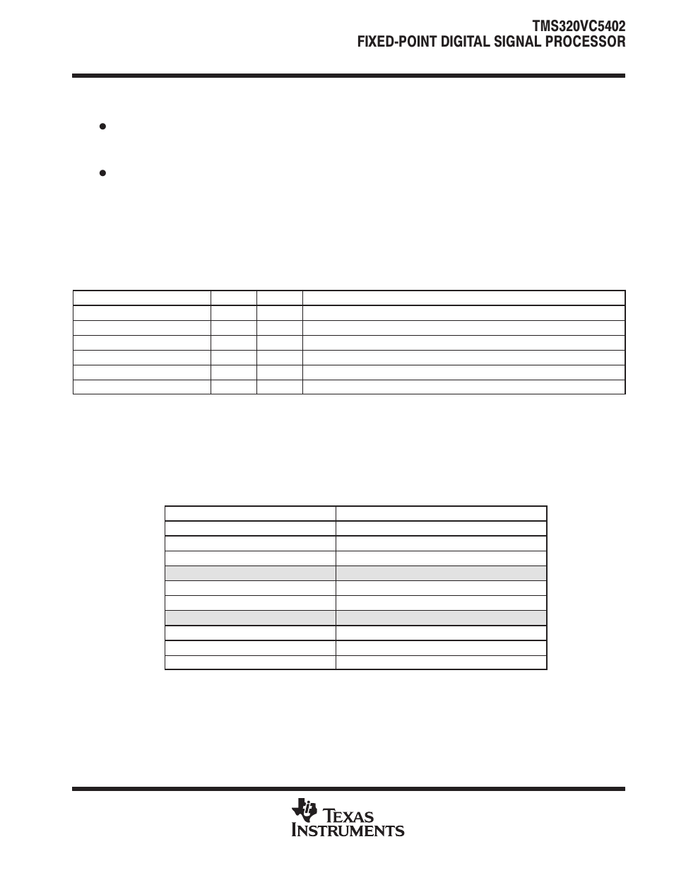 Texas Instruments TMS320VC5402 User Manual | Page 25 / 69