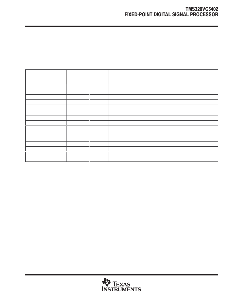 Mcbsp control registers and subaddresses, Dma subbank addressed registers | Texas Instruments TMS320VC5402 User Manual | Page 29 / 69