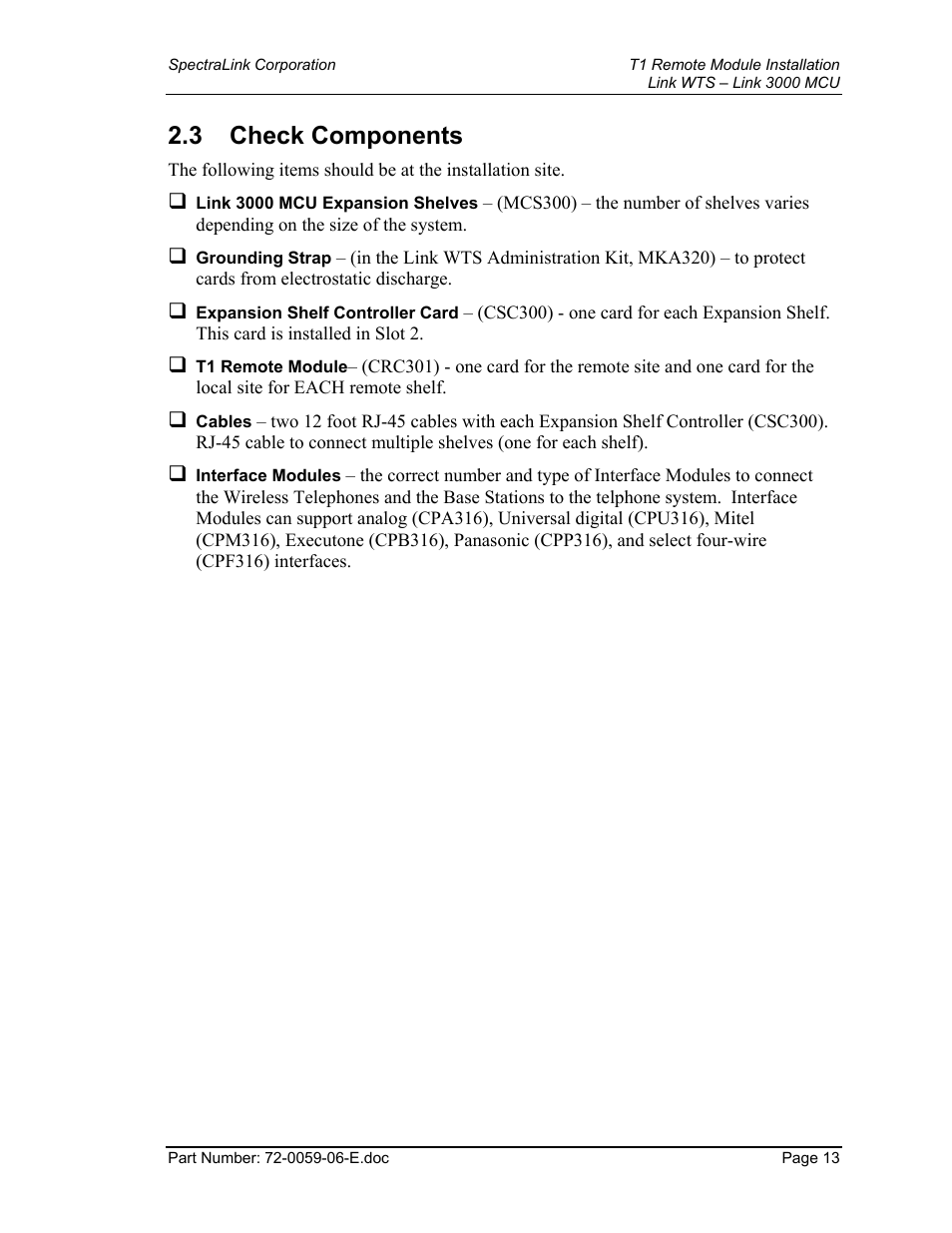 Check components, 3 check components | Texas Instruments 3000 MCU User Manual | Page 13 / 30