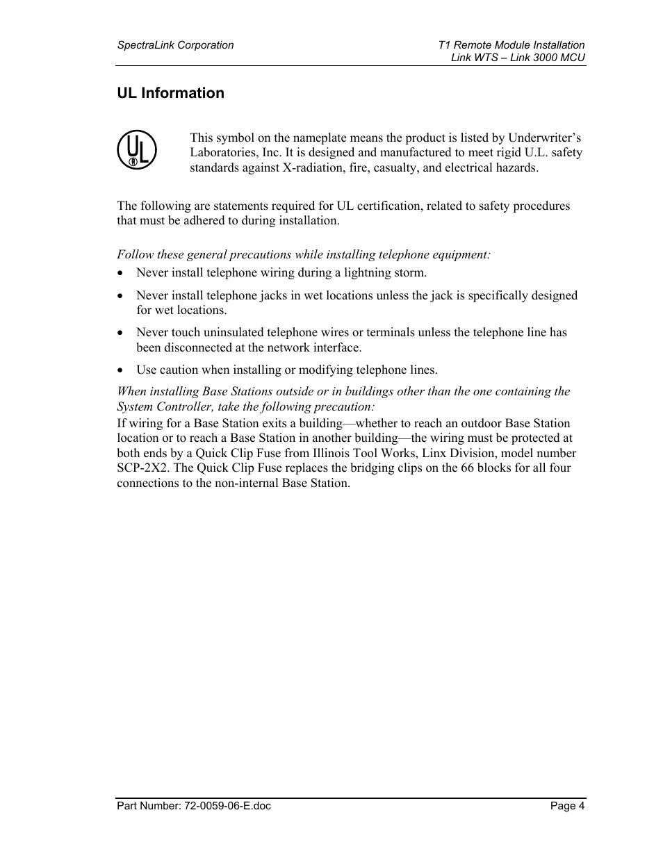 Ul information | Texas Instruments 3000 MCU User Manual | Page 4 / 30