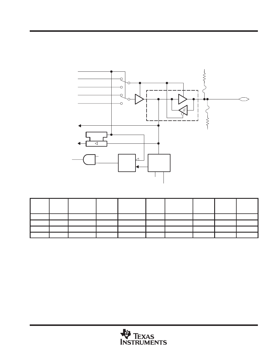 Application information input/output schematic | Texas Instruments MSP430x11x1 User Manual | Page 37 / 45