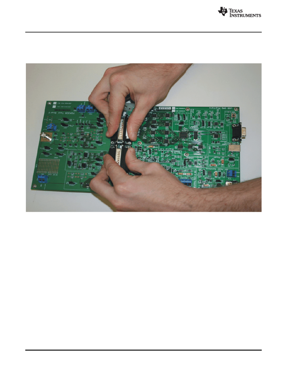 3 connecting the hardware | Texas Instruments PGA309EVM-USB User Manual | Page 18 / 37