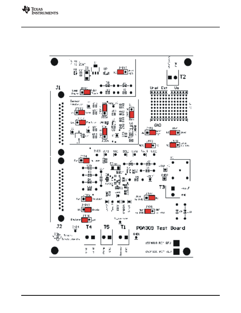 6 pga309evm-usb jumper settings | Texas Instruments PGA309EVM-USB User Manual | Page 21 / 37