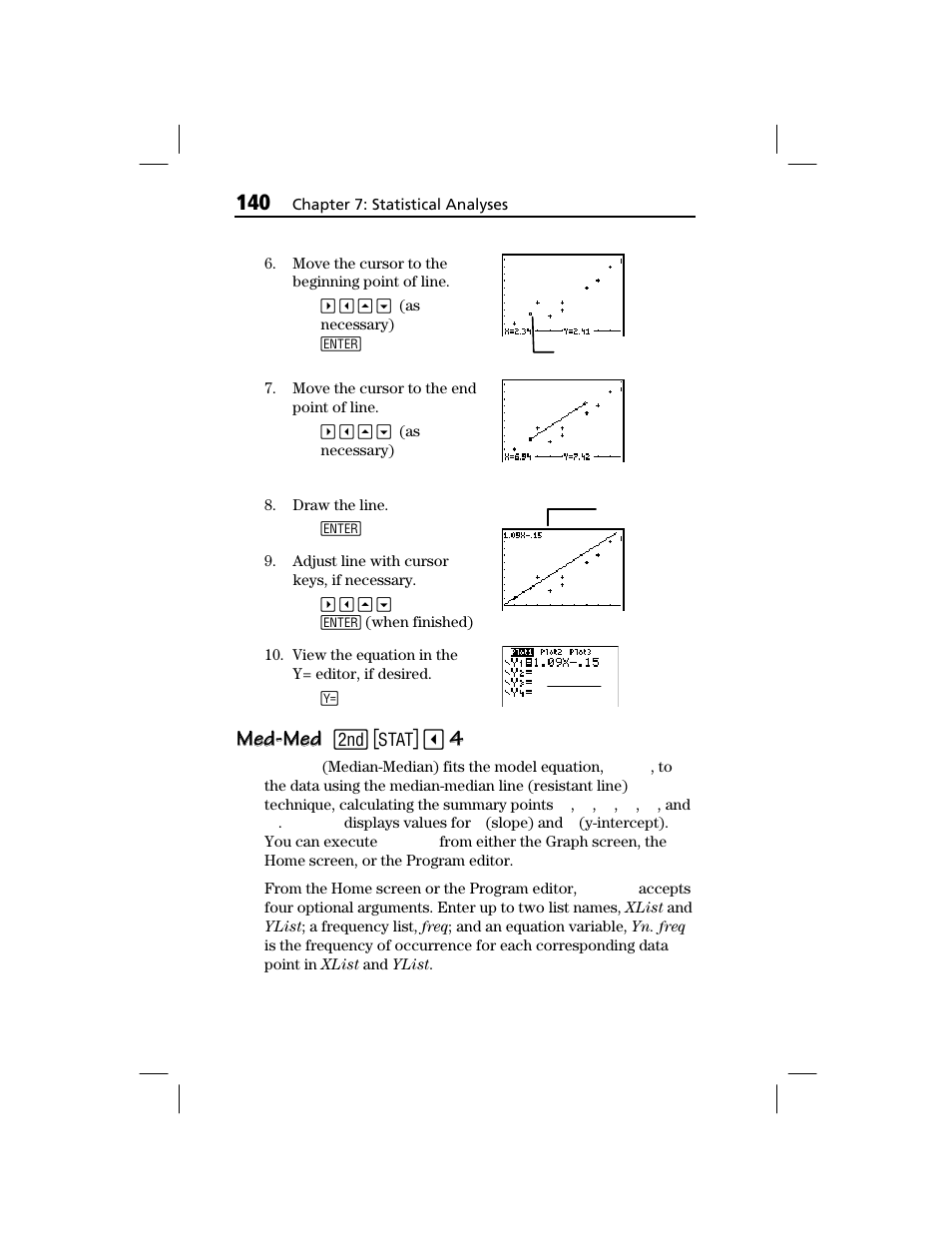 Med-med, Med-med med-med | Texas Instruments TI-73 EXPLORER User Manual | Page 146 / 364